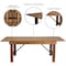 Flash Furniture Rectangle Antique Farm Table, Wood Top, Wood Grain XA-FARM-8-GG - alternate 6